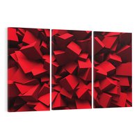 Obraz na płótnie 120x80 - Geometryczny 3D - abstrakcyjna kompozycja - geometryczny, 3D