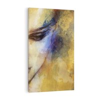 Obraz na płótnie 50x70 - Graficzna ekspresja kobiecego portretu - portret, grafika