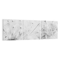 Obraz na płótnie 90x30 - Zdmuchnięty Puch - dmuchawce, delikatne