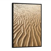Obraz w ramie 70x100 - Piasek i Nieskończoność - pustynia, piasek - rama czarna