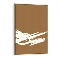 Obraz w ramie 80x120 - Taniec Energii - abstrakcyjne kreski, maźnięcia - rama drewno