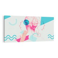 Obraz na płótnie 100x50 - Sztuka w Różach - nowoczesna sztuka, kolaż ze zdjęć