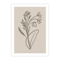 Plakat bez ramy 50x70 - Kwiatowe Spektrum - nowoczesny plakat, subtelna sztuka