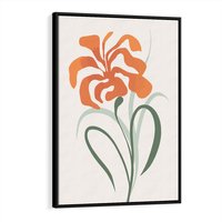 Obraz w ramie 70x100 - Kwiatowe Harmonie - kwiat, sztuka nowoczesna - rama czarna