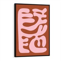 Obraz w ramie 70x100 - Migotliwe Boho Marzenia - abstrakcyjny obraz, plakat - rama czarna