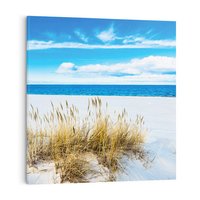 Obraz na płótnie 80x80 - Błogi Relaks - Łeba, bałtyk