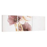 Obraz na płótnie 120x40 - Eksplozja kolorów - akwarela, maki