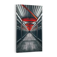 Obraz na płótnie 50x70 - Nieskończoność Przestrzeni - korytarz, perspektywa
