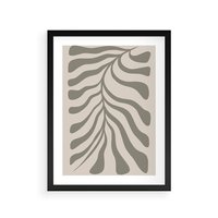 Plakat w ramie 30x40 - Zaklęte Kształty - nowoczesna sztuka, plakat modern - rama czarna