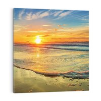 Obraz na płótnie 40x40 - Magia Chwil - zachód słońca,