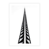 Plakat bez ramy 50x70 - Majestatyczna Architektura - wysoki, strzelisty wieżowiec