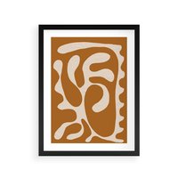 Plakat w ramie 50x70 - Wnętrza Akwarelowej Wyobraźni - abstrakcyjny obraz, plakat - rama czarna