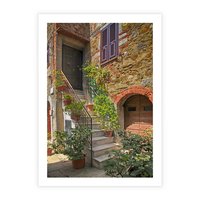 Plakat bez ramy 30x40 - Wznies się na wyżyny - schody, perspektywa