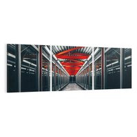 Obraz na płótnie 120x40 - Nieskończoność Przestrzeni - korytarz, perspektywa