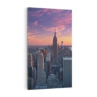 Obraz na płótnie 80x120 - Nowy Jork - Błyskawice Manhattanu - Nowy Jork, Manhattan