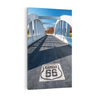 Obraz na płótnie 50x70 - Kansas i Route 66 - Kansas, route 66