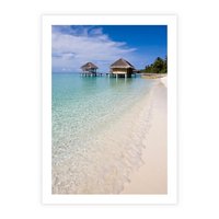 Plakat bez ramy 21x30 - Rajski klimat plaży tropikalnej - plaża, tropiki