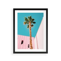 Plakat w ramie 40x50 - Palma w Miami - palma, miami - rama czarna