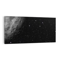 Obraz na płótnie 120x60 - Księżyc kosmiczny - księżyc, kosmos
