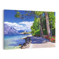 Obraz na płótnie 120x80 - Górskie Jezioro - góry, jezioro