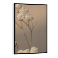 Obraz w ramie 70x100 - Subtelna gipsówka - gipsówka, suche - rama czarna