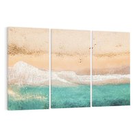 Obraz na płótnie 120x80 - Oczy turkusu - fotografia, plaża