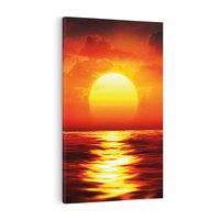 Obraz na płótnie 50x70 - Romantyczny Zachód Słońca nad Morzem - zachód, słońca