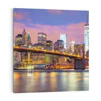 Obraz na płótnie 30x30 - ikona Nowego Jorku - most, Nowy Jork