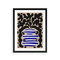 Plakat w ramie 30x40 - Boho Wizje - abstrakcyjny plakat, ciekawe formy - rama czarna