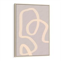 Obraz w ramie 80x120 - Nowoczesne Odbicia - minimalistyczny obraz, nowoczesny - rama drewno