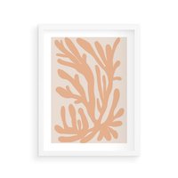 Plakat w ramie 30x40 - Rozkwitające Abstrakcje - nowoczesna sztuka, plakat modern - rama biała