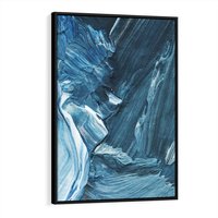 Obraz w ramie 70x100 - Wyrazista abstrakcja w akwareli - abstrakcja, akwarela - rama czarna