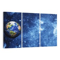 Obraz na płótnie 120x80 - Kosmiczne podróże na Ziemię - kosmos, ziemia