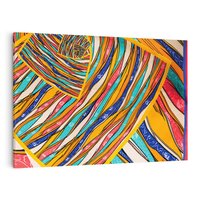 Obraz na płótnie 120x80 - Eksplozja Abstrakcyjnych Barw - abstrakcja