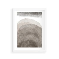 Plakat w ramie 40x50 - Przenikające Kształty - rozmyte cienie, abstrakcja - rama biała