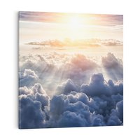 Obraz na płótnie 50x50 - Inspirujące widoki - niebo, słońce