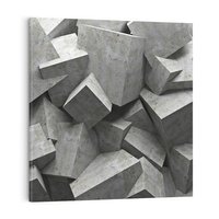 Obraz na płótnie 80x80 - Abstrakcja w Trzech Wymiarach - 3D, abstrakcja