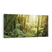 Obraz na płótnie 100x50 - Uroczysty Las Drzew - las, drzewa