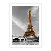 Plakat bez ramy 21x30 - Echa Wieży Eiffla - wieża, Eiffla
