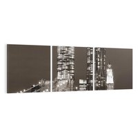 Obraz na płótnie 120x40 - Magia miasta nocą - miasto, noc