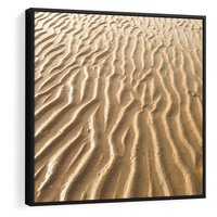 Obraz w ramie 50x50 - Piasek i Nieskończoność - pustynia, piasek - rama czarna