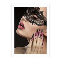 Plakat bez ramy 21x30 - Piękno na tipsach - beauty, manicure