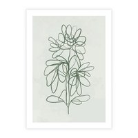 Plakat bez ramy 40x50 - Spokojne Poddanie Naturze - zielony plakat, roślinne inspiracje