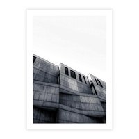 Plakat bez ramy 50x70 - Surowa Elegancja Architektury - architektura, surowe formy