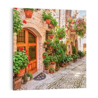 Obraz na płótnie 60x60 - Kolorowa harmonia - uliczka, miasto