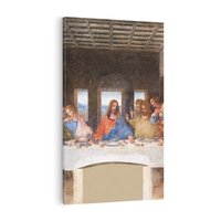 Obraz na płótnie 80x120 - "Ostatnia Wieczerza" (1495-1498) Leonardo da Vinci - Reprodukcja - reprodukcja, obraz na płótnie
