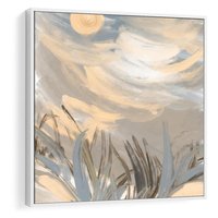 Obraz w ramie 80x80 - Światłości Taniec - akwarela, obraz - rama biała