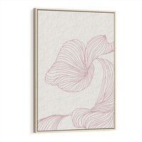 Obraz w ramie 80x120 - Szept marzeń i tajemnic - abstrakcyjne, roślinne ornamenty - rama drewno