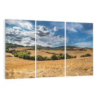 Obraz na płótnie 120x80 - Łąka góry i panoramiczny widok - łąka, góry