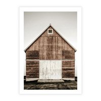 Plakat bez ramy 30x40 - Rustykalny Drewniany Domek - domek, drewniany dom